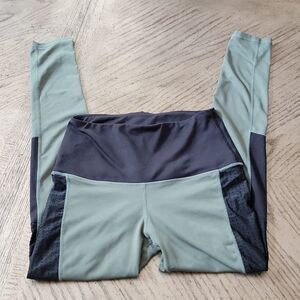 Cute leggings dark green black size S